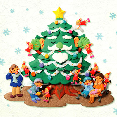 12月／クリスマスツリー「よく聴く木」